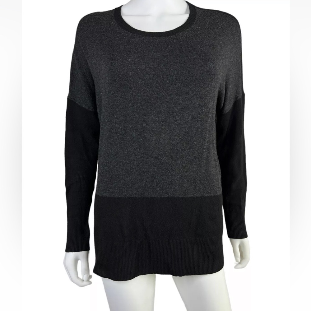 Eileen Fisher Viscose Dolman Sleeve Color Block Sweater. Size Medium. - Picture 4 of 10